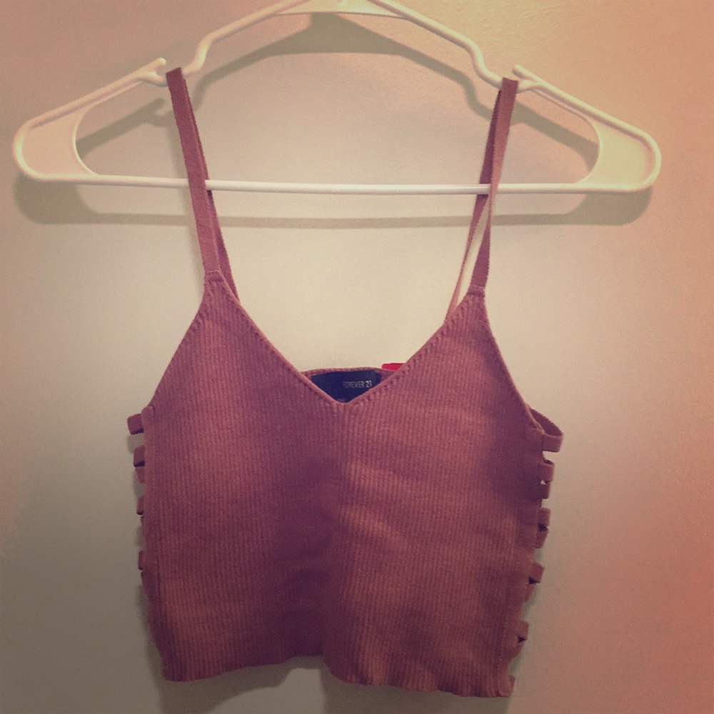 Dark Pink Crop Top